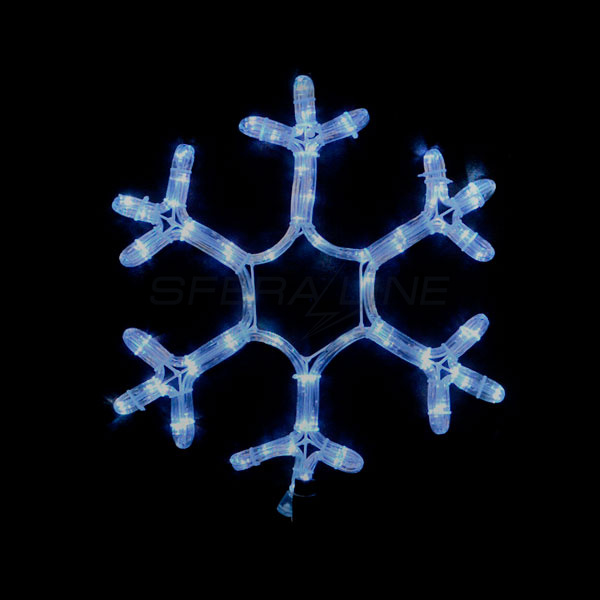 Гирлянда внешняя DELUX MOTIF Snowflake 40см 12 flash белый IP44