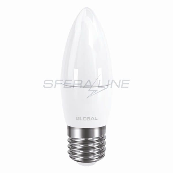 Лампа светодиодная C37 CL-F, 5Вт, E27, яркий свет (1-GBL-132)
