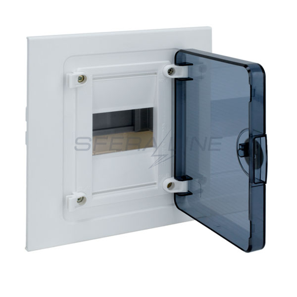 Щит внутренней установки с прозрачной дверцей, 4 модуля (1х4), GOLF, Hager