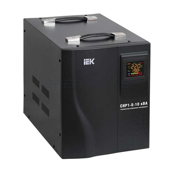 Стабилизатор напряжения Home 10 кВА (СНР1-0-10) релейный переносной IEK