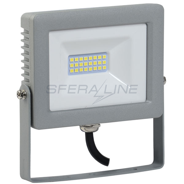 Прожектор СДО 07-20 світлодіодний сірий IP65, IEK